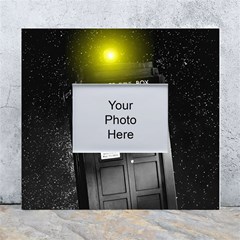 Doctor Who Space Tardis White Wall Photo Frame 5  X 7  by Cendanart