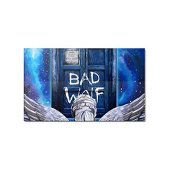 Doctor Who Adventure Bad Wolf Tardis Sticker (rectangular) by Cendanart