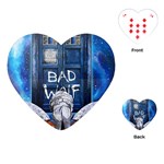 Doctor Who Adventure Bad Wolf Tardis Playing Cards Single Design (Heart) Front