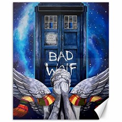 Doctor Who Adventure Bad Wolf Tardis Canvas 16  X 20  by Cendanart