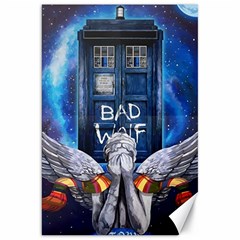 Doctor Who Adventure Bad Wolf Tardis Canvas 20  X 30  by Cendanart