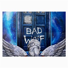 Doctor Who Adventure Bad Wolf Tardis Large Glasses Cloth by Cendanart