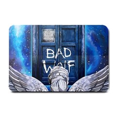 Doctor Who Adventure Bad Wolf Tardis Small Doormat by Cendanart