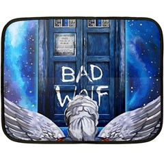 Doctor Who Adventure Bad Wolf Tardis Fleece Blanket (mini)