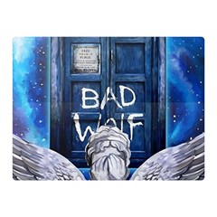 Doctor Who Adventure Bad Wolf Tardis Two Sides Premium Plush Fleece Blanket (mini) by Cendanart