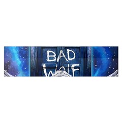 Doctor Who Adventure Bad Wolf Tardis Oblong Satin Scarf (16  X 60 ) by Cendanart