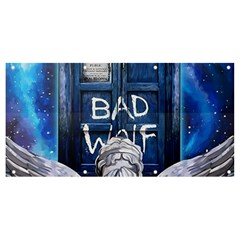 Doctor Who Adventure Bad Wolf Tardis Banner And Sign 8  X 4  by Cendanart