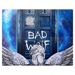 Doctor Who Adventure Bad Wolf Tardis Premium Plush Fleece Blanket (medium) by Cendanart