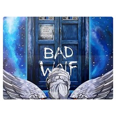 Doctor Who Adventure Bad Wolf Tardis Premium Plush Fleece Blanket (extra Small) by Cendanart