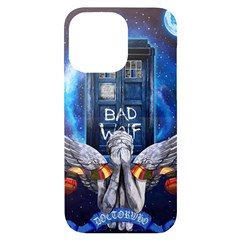 Doctor Who Adventure Bad Wolf Tardis Iphone 14 Pro Max Black Uv Print Case by Cendanart