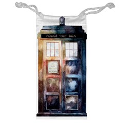 Tardis Doctor Who Jewelry Bag by Cendanart