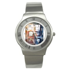 Tardis Doctor Who Stainless Steel Watch by Cendanart