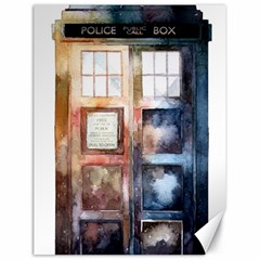 Tardis Doctor Who Canvas 18  X 24  by Cendanart