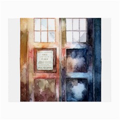 Tardis Doctor Who Small Glasses Cloth (2 Sides) by Cendanart