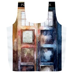 Tardis Doctor Who Full Print Recycle Bag (xxxl) by Cendanart