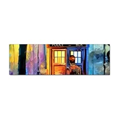 Tardis Doctor Who Paint Painting Sticker (bumper) by Cendanart