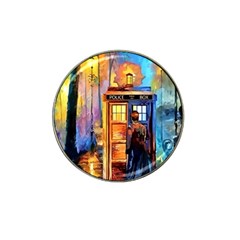 Tardis Doctor Who Paint Painting Hat Clip Ball Marker by Cendanart