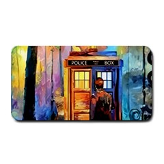 Tardis Doctor Who Paint Painting Medium Bar Mat by Cendanart