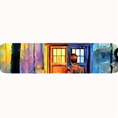 Tardis Doctor Who Paint Painting Large Bar Mat by Cendanart