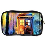 Tardis Doctor Who Paint Painting Toiletries Bag (Two Sides) Front