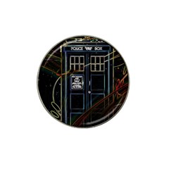 Tardis Doctor Who Magic Travel Macine Fantasy Hat Clip Ball Marker by Cendanart