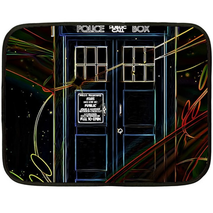 Tardis Doctor Who Magic Travel Macine Fantasy Fleece Blanket (Mini)