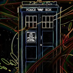 Tardis Doctor Who Magic Travel Macine Fantasy Play Mat (square) by Cendanart