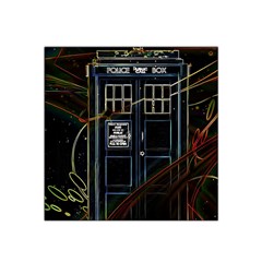 Tardis Doctor Who Magic Travel Macine Fantasy Satin Bandana Scarf 22  X 22  by Cendanart