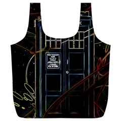 Tardis Doctor Who Magic Travel Macine Fantasy Full Print Recycle Bag (xxl) by Cendanart