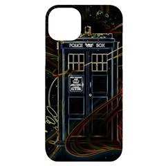 Tardis Doctor Who Magic Travel Macine Fantasy Iphone 14 Plus Black Uv Print Case by Cendanart