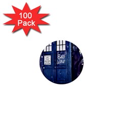 Bad Wolf Tardis Doctor Who 1  Mini Buttons (100 Pack)  by Cendanart