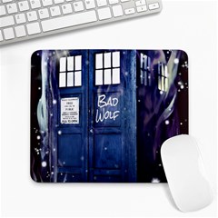 Bad Wolf Tardis Doctor Who Large Mousepad by Cendanart