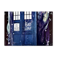 Bad Wolf Tardis Doctor Who Sticker A4 (100 Pack) by Cendanart