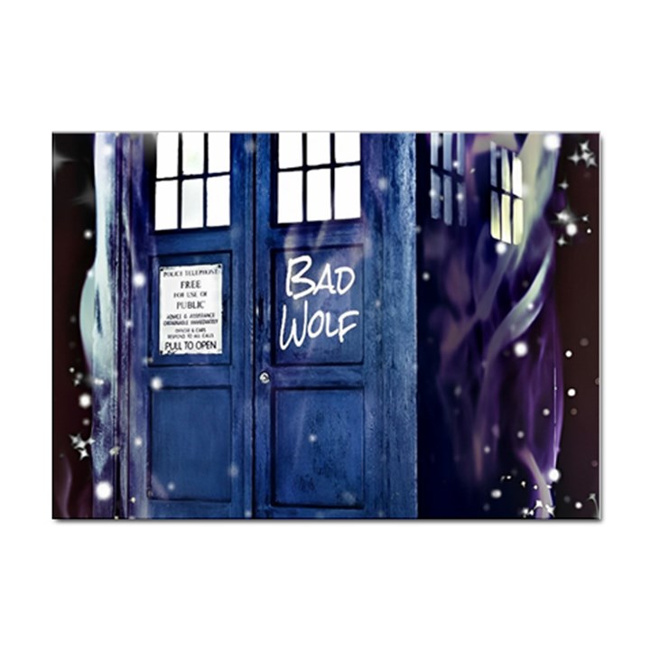 Bad Wolf Tardis Doctor Who Sticker A4 (100 pack)