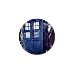 Bad Wolf Tardis Doctor Who Golf Ball Marker by Cendanart