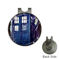 Bad Wolf Tardis Doctor Who Hat Clips With Golf Markers by Cendanart