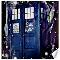 Bad Wolf Tardis Doctor Who Canvas 12  X 12  by Cendanart