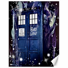 Bad Wolf Tardis Doctor Who Canvas 12  X 16  by Cendanart