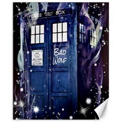 Bad Wolf Tardis Doctor Who Canvas 16  X 20  by Cendanart