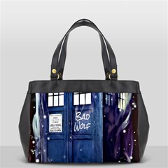 Bad Wolf Tardis Doctor Who Oversize Office Handbag by Cendanart