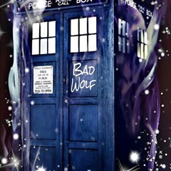 Bad Wolf Tardis Doctor Who Play Mat (square) by Cendanart