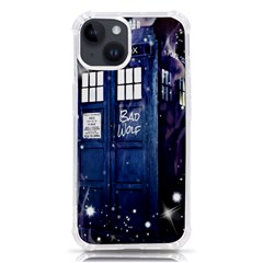 Bad Wolf Tardis Doctor Who Iphone 14 Tpu Uv Print Case by Cendanart