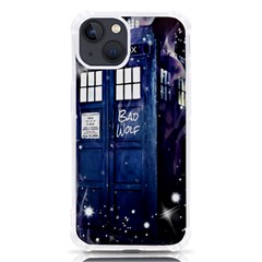 Bad Wolf Tardis Doctor Who Iphone 13 Tpu Uv Print Case by Cendanart