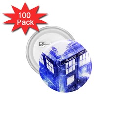 Tardis Doctor Who Blue Travel Machine 1 75  Buttons (100 Pack)  by Cendanart