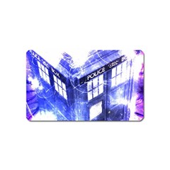 Tardis Doctor Who Blue Travel Machine Magnet (name Card) by Cendanart