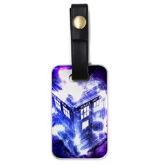 Tardis Doctor Who Blue Travel Machine Luggage Tag (one Side) by Cendanart