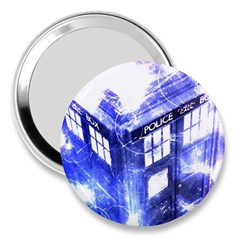 Tardis Doctor Who Blue Travel Machine 3  Handbag Mirrors by Cendanart