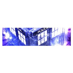 Tardis Doctor Who Blue Travel Machine Oblong Satin Scarf (16  X 60 ) by Cendanart