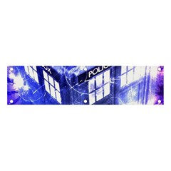 Tardis Doctor Who Blue Travel Machine Banner And Sign 4  X 1  by Cendanart