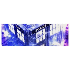 Tardis Doctor Who Blue Travel Machine Banner And Sign 12  X 4  by Cendanart